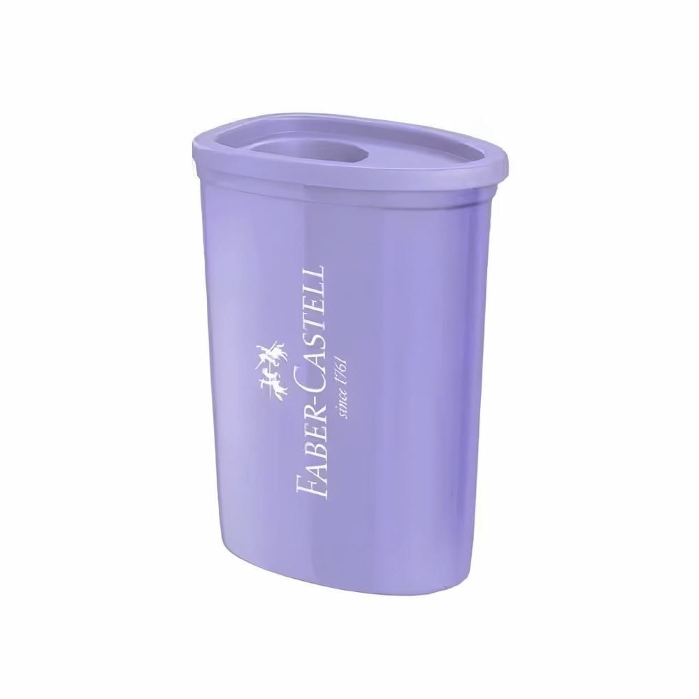 Apontador com Depósito Tons Pasteis Faber-Castell - Sortido