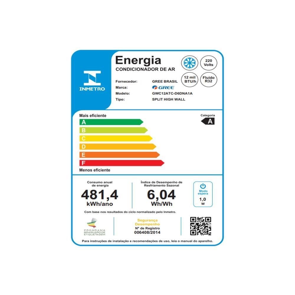 Ar Condicionado Gree 12000 Btus Frio Inverter - 220V