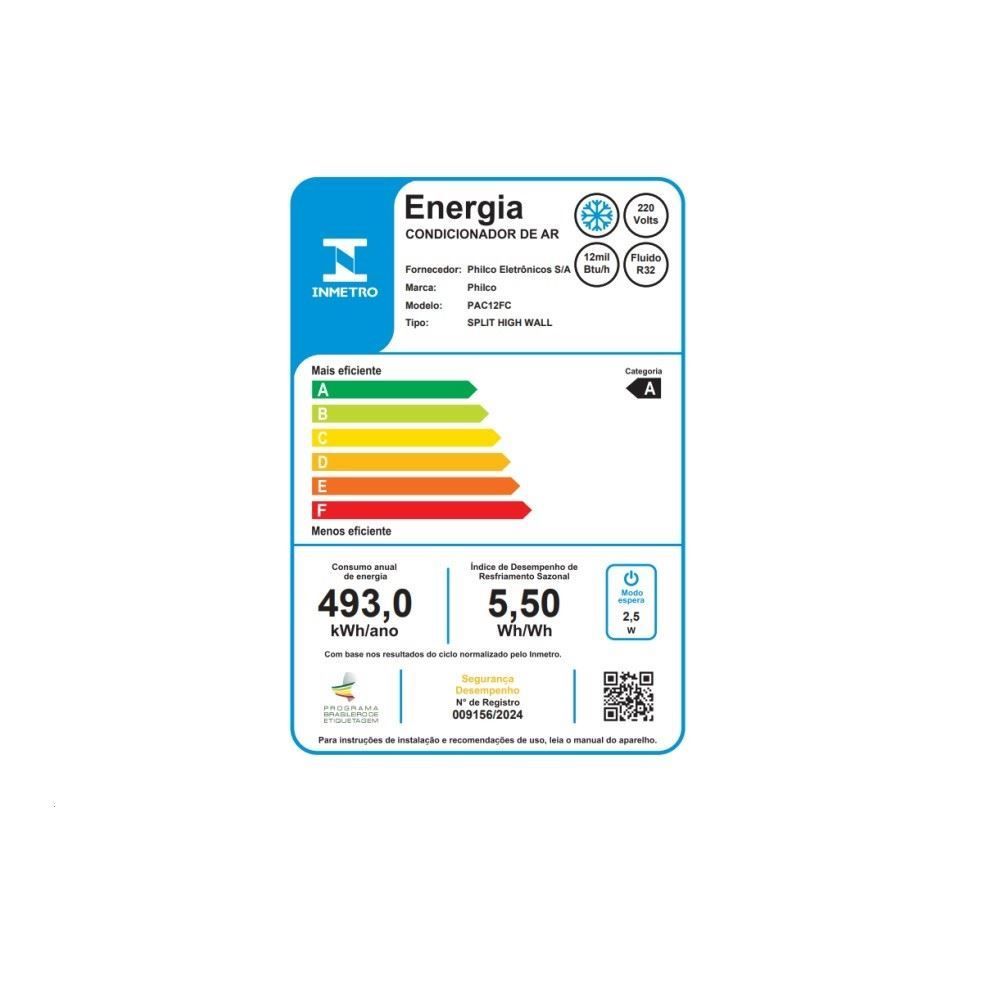 Ar Condicionado Philco 12000 Btus Frio Inverter Pac12fc - 220V