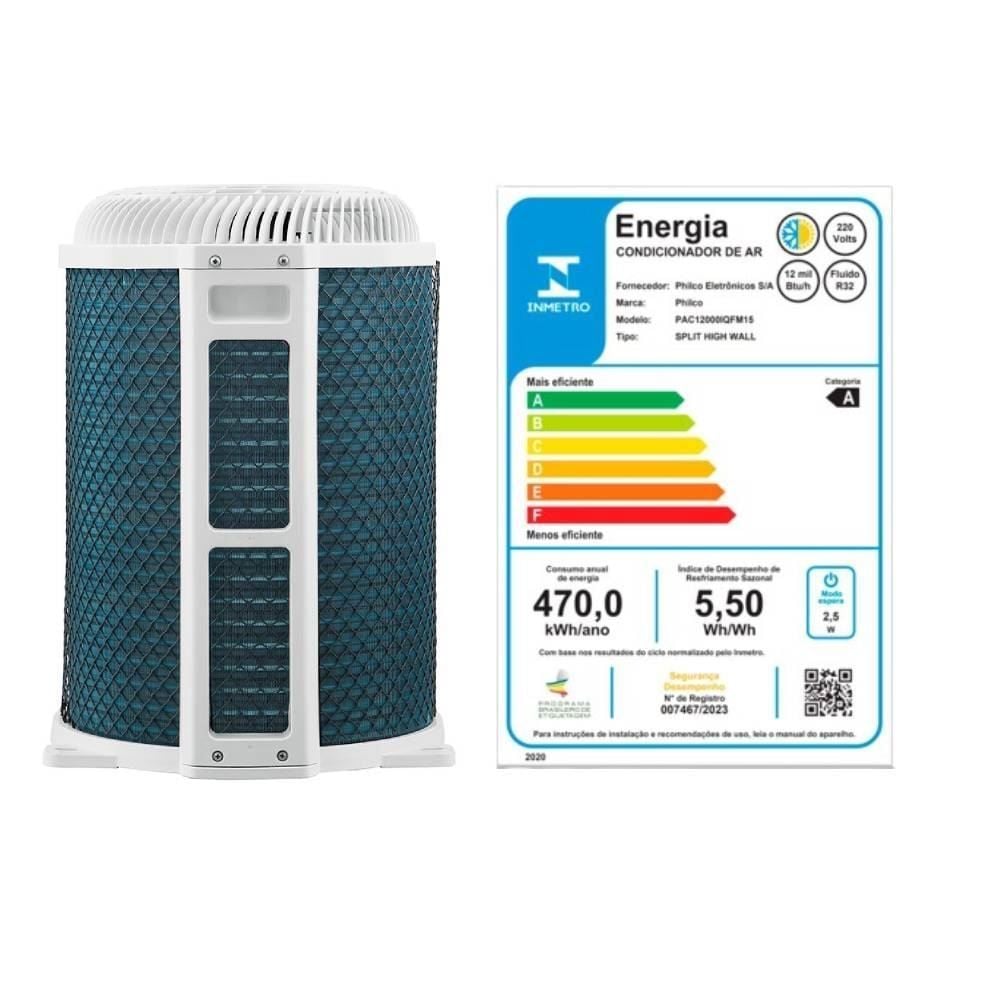 Ar Condicionado Philco 12000 Btus Quente E Frio Eco Inverter Pac12000iqfm15 - 220V