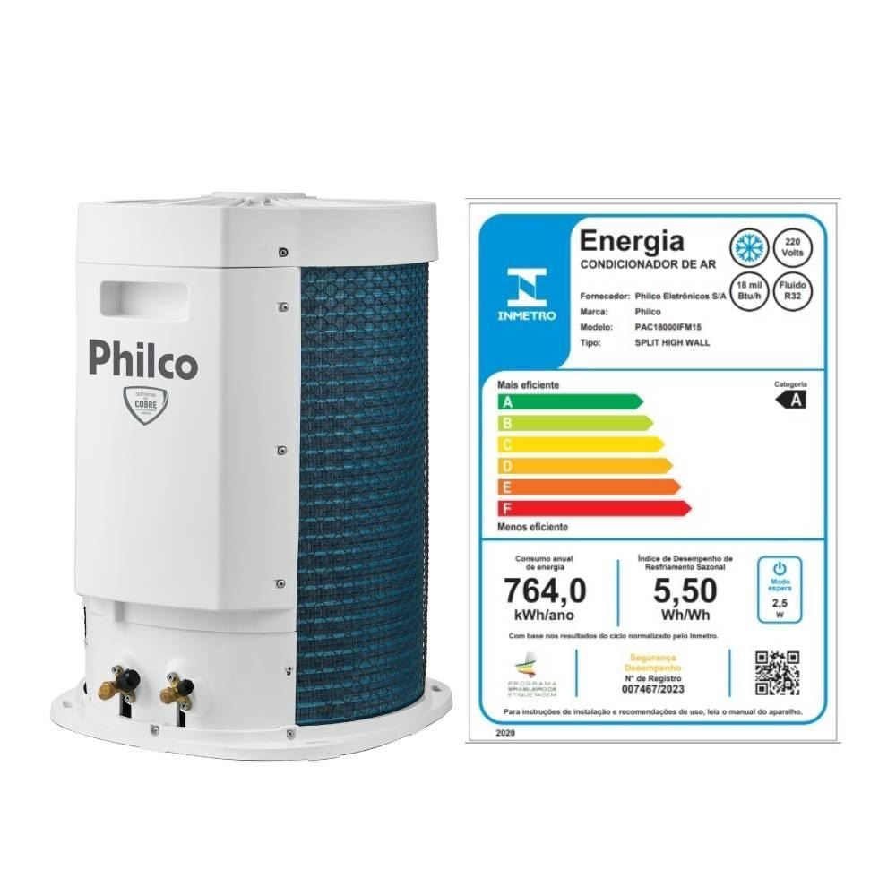 Ar Condicionado Philco 18000 Btus Frio Inverter Pac18000ifm15 - 220V