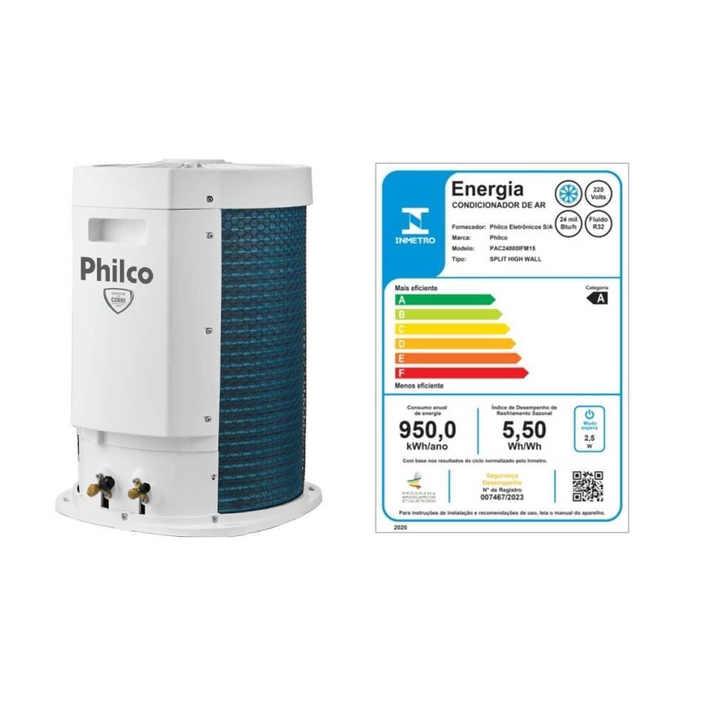 Ar Condicionado Philco 24000 Btus Frio Eco Inverter Pac24000ifm15 - 220V