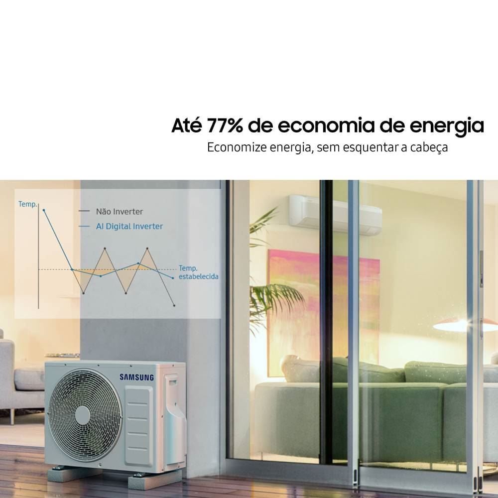 Ar Condicionado Samsung 12000 Btus Frio Windfree Ar12dyfaawk - 220V