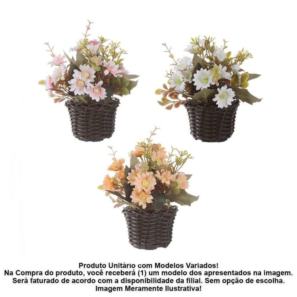 Arranjo Margarida Florarte 20 cm - Sortido