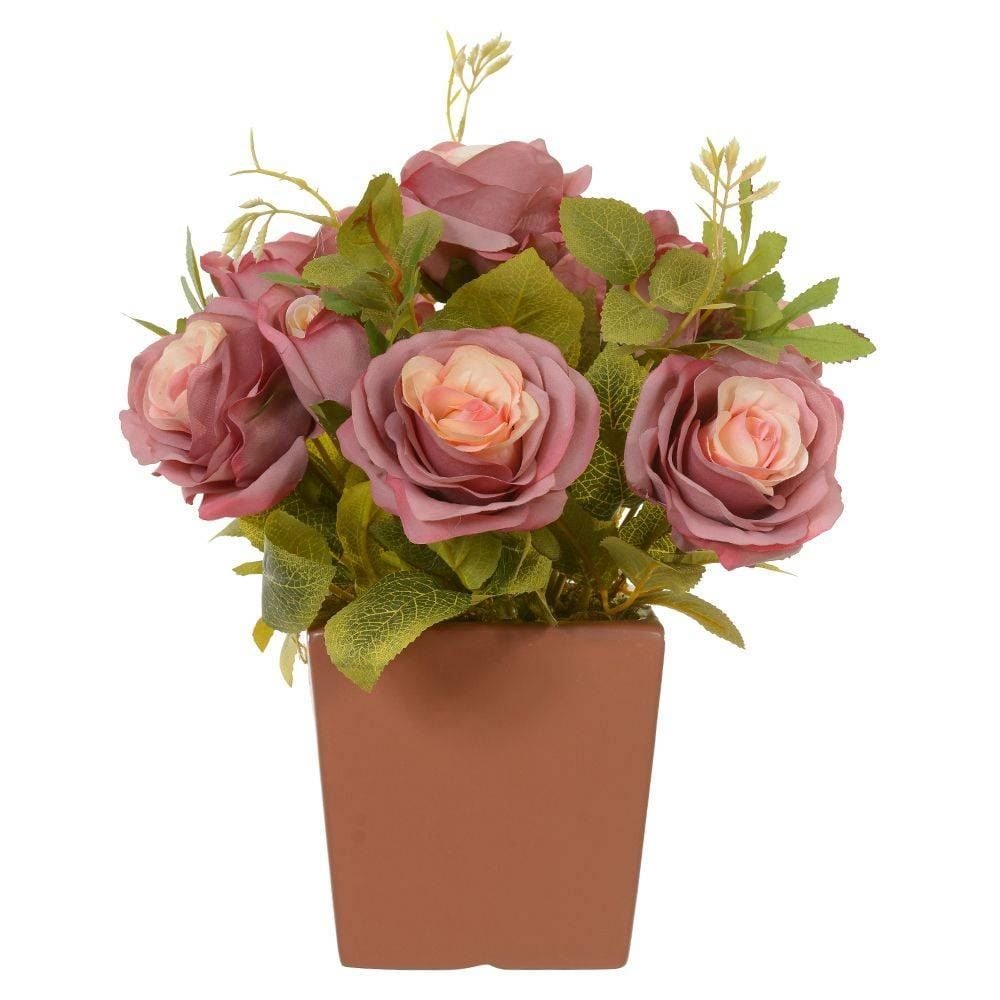 Arranjo Rosa Outono Florarte - 37Cm
