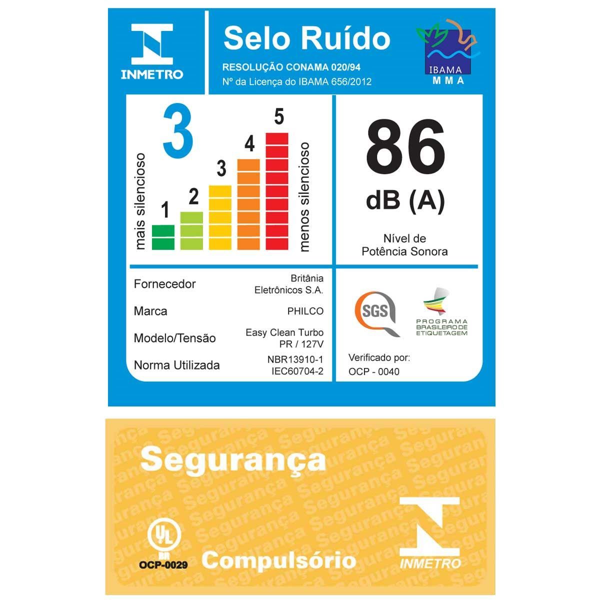 Aspirador de Pó Philco Easy Clean Turbo 1800W