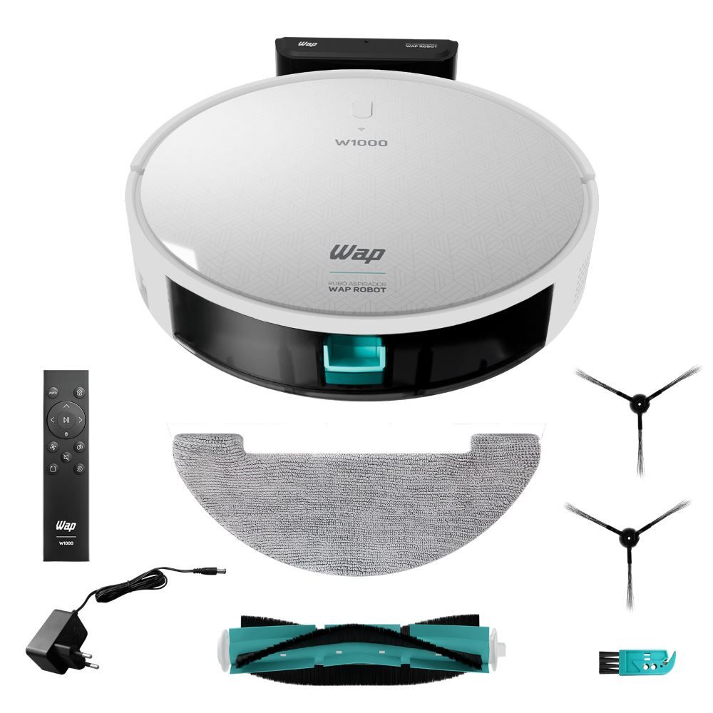 Aspirador de Pó Robô Wap com Mapeamento Robot W1000 - Bivolt