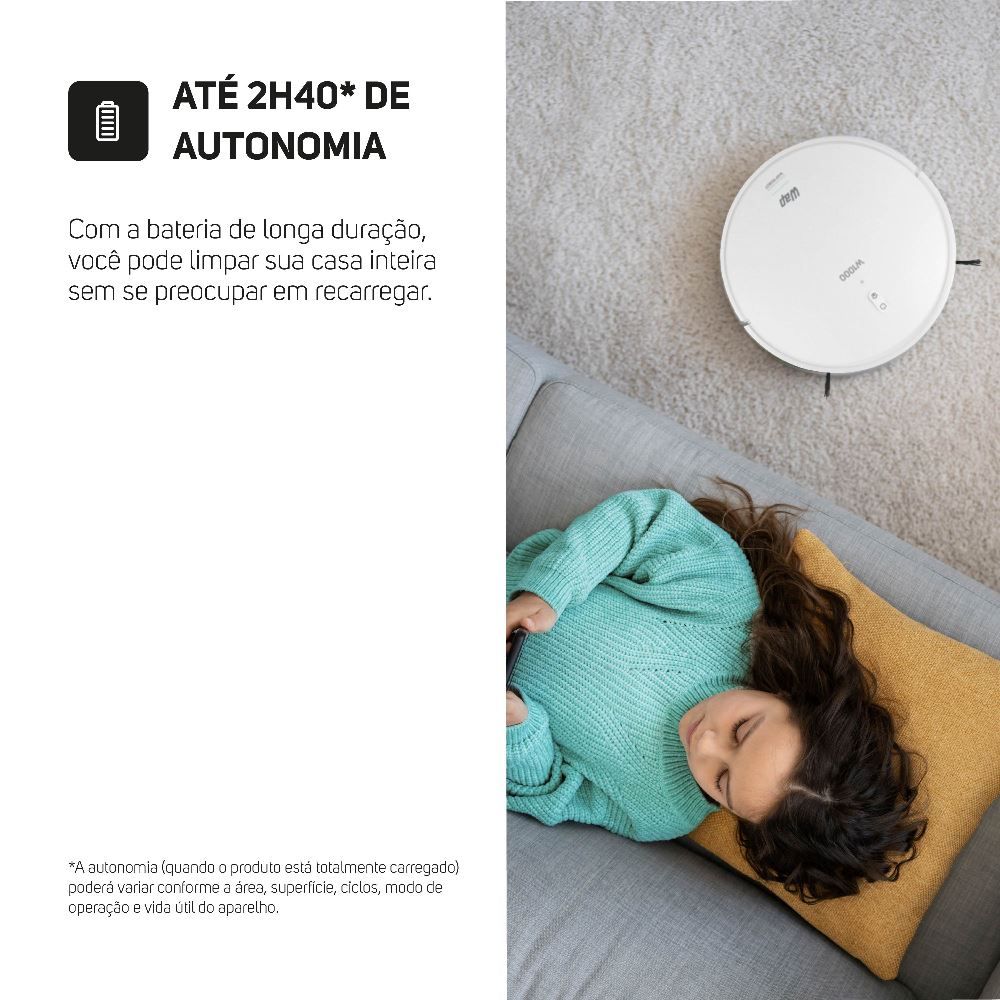 Aspirador de Pó Robô Wap com Mapeamento Robot W1000 - Bivolt