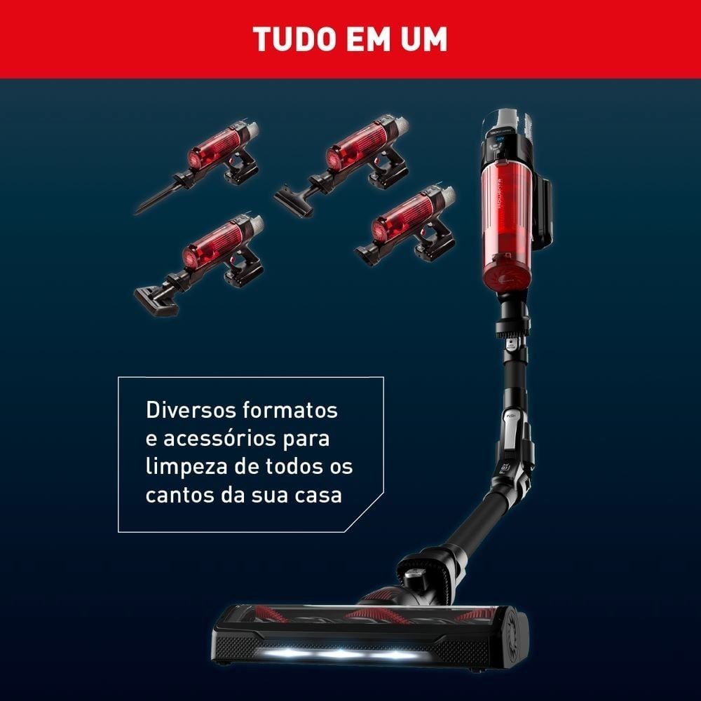 Aspirador de Pó Sem Fio Arno X-Force Flex 9.60 Rh20 Bivolt