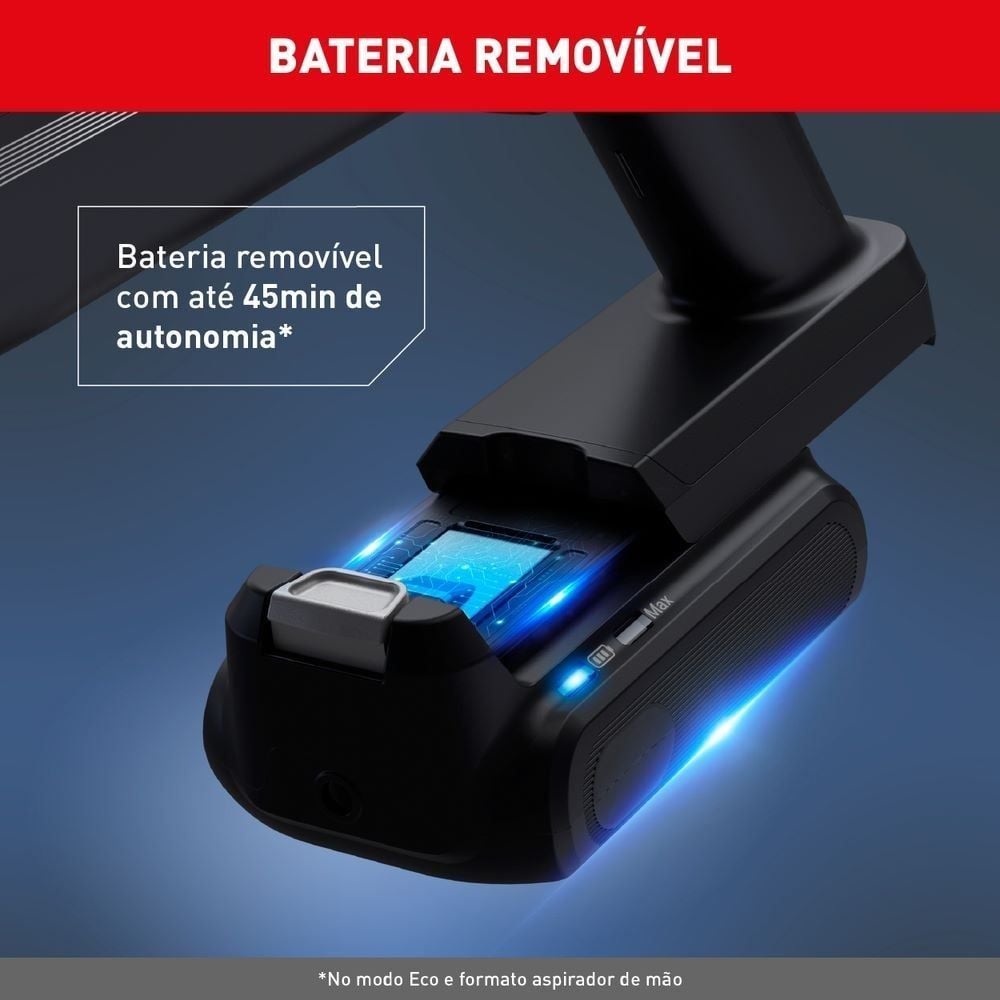 Aspirador de Pó Sem Fio Arno X-Force Flex 9.60 Rh20 Bivolt