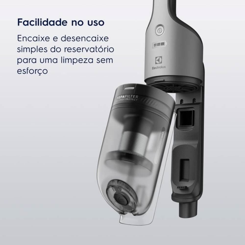 Aspirador De Pó Vertical Electrolux Sem Fio 2 Em 1 Erg018 - Bivolt