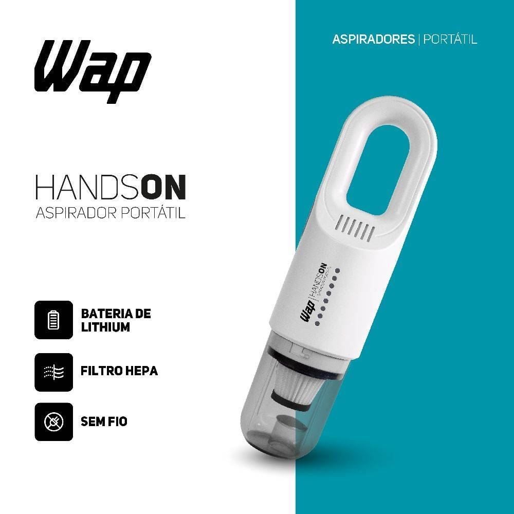 Aspirador De Pó Wap Automotivo Portátil Handson Sem Fio 50W