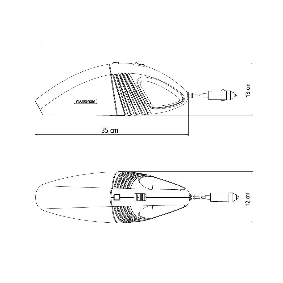 Aspirador Para Carro 12 V 60 W Tramontina - BIVOLT
