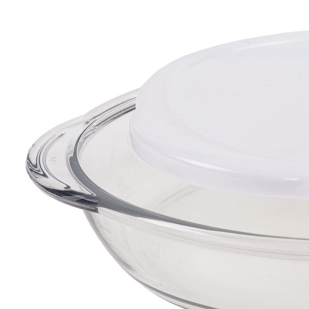 Assadeira Redonda Nadir Com Tampa Sempre 2,4 Litros - Vidro