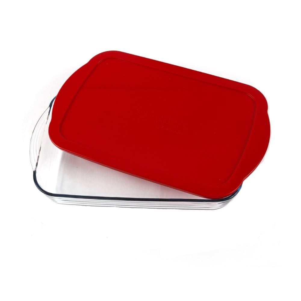 Assadeira Retangular Com Tampa Havan Casa 3,85Ml - Vidro Transparente