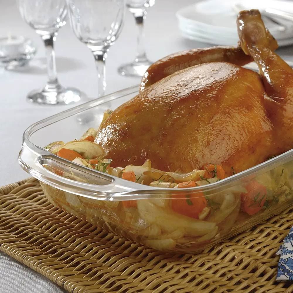 Assadeira Retangular Marinex Seletta 3,5 Litros - Vidro