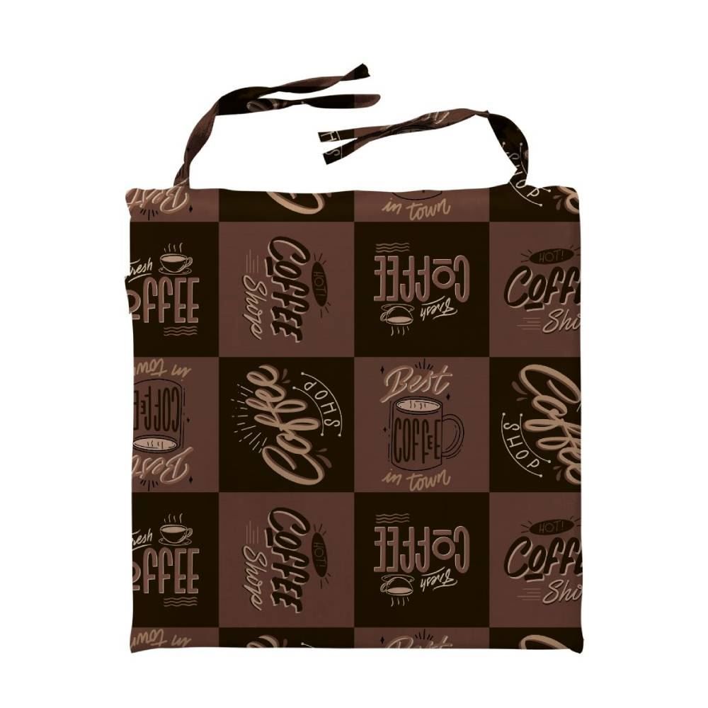 Assento De Cadeira 40X40 Cm Havan Casa - Coffee Vintage