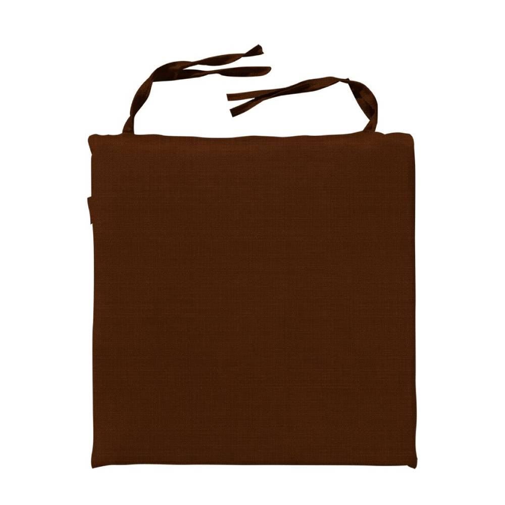 Assento De Cadeira 40X40 Cm Havan Casa - Linho Café