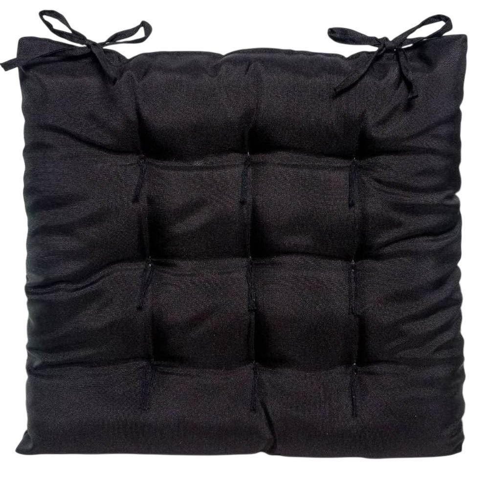 Assento Futton 40X40 cm Liso Oxford Havan Casa - Preto