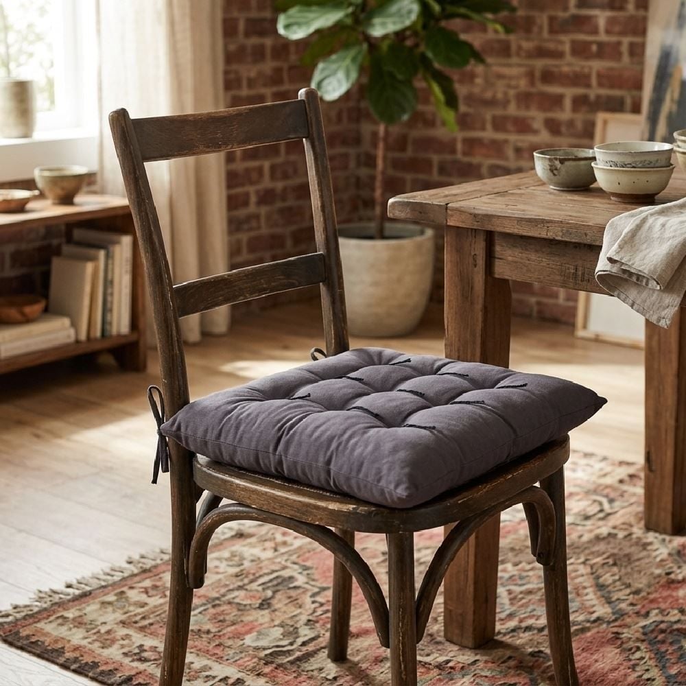 Assento Futton 40X40 cm Liso Oxford Havan Casa - Cinza