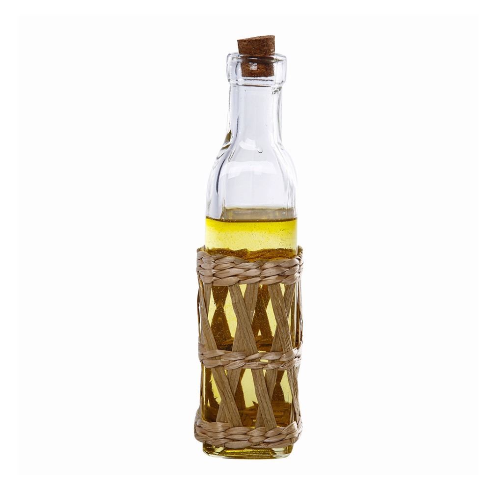 Azeiteiro De Vidro Com Fibra Natural De Bambu Wolff - 300ml