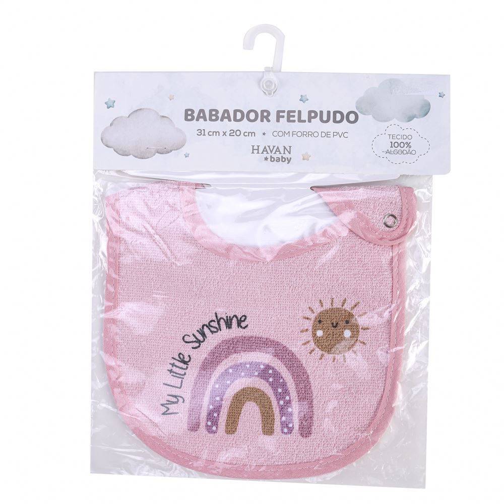 Babador Infantil Estampado Com Forro Havan Baby - Arco - ìris