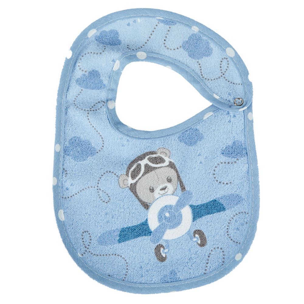Babador Estampado Com Forro Havan Baby - Aviador Azul