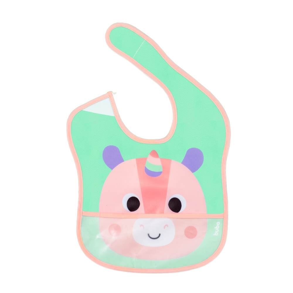 Babador Infantil Com Bolso Bubazoo Buba - Unicórnio