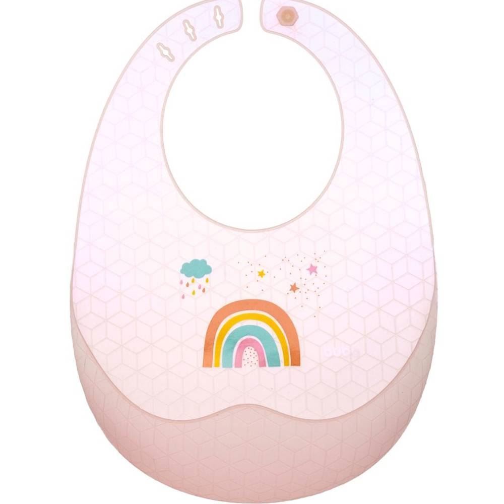 Babador Pega Migalhas Em Silicone Buba - Arco-Ìris