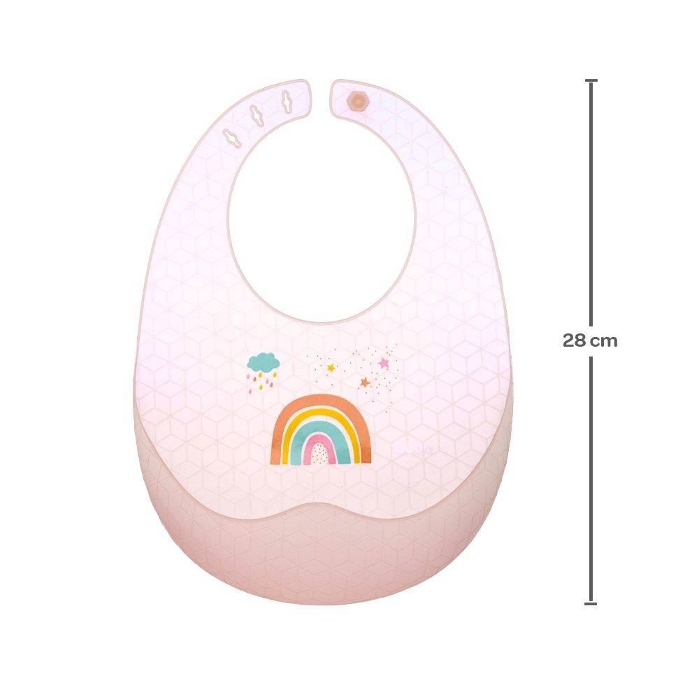 Babador Pega Migalhas Em Silicone Buba - Arco-Ìris