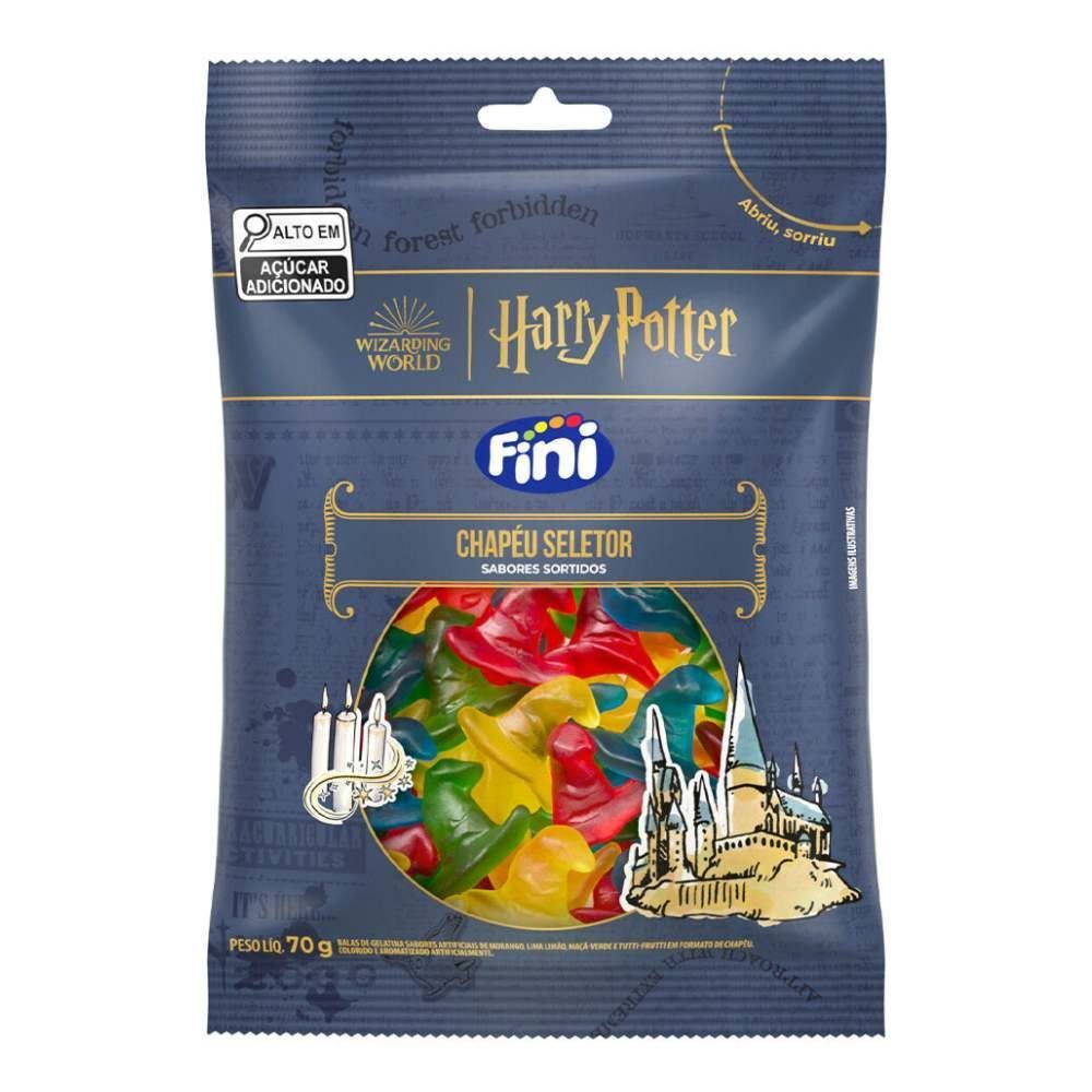 Bala De Gelatina Chápeu Seletor Harry Potter Fini - 70g