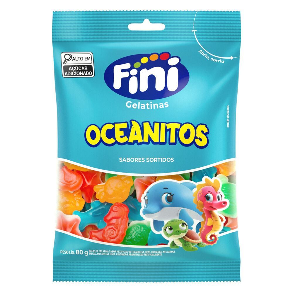 Bala De Gelatina Oceanitos Fini - 80g