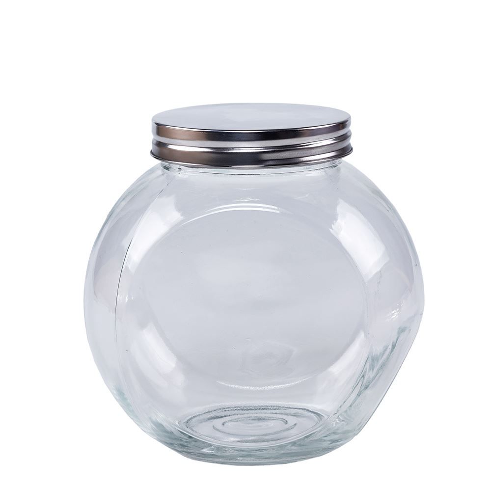 Baleiro Com Tampa 1,2 Litros Lyor - Vidro