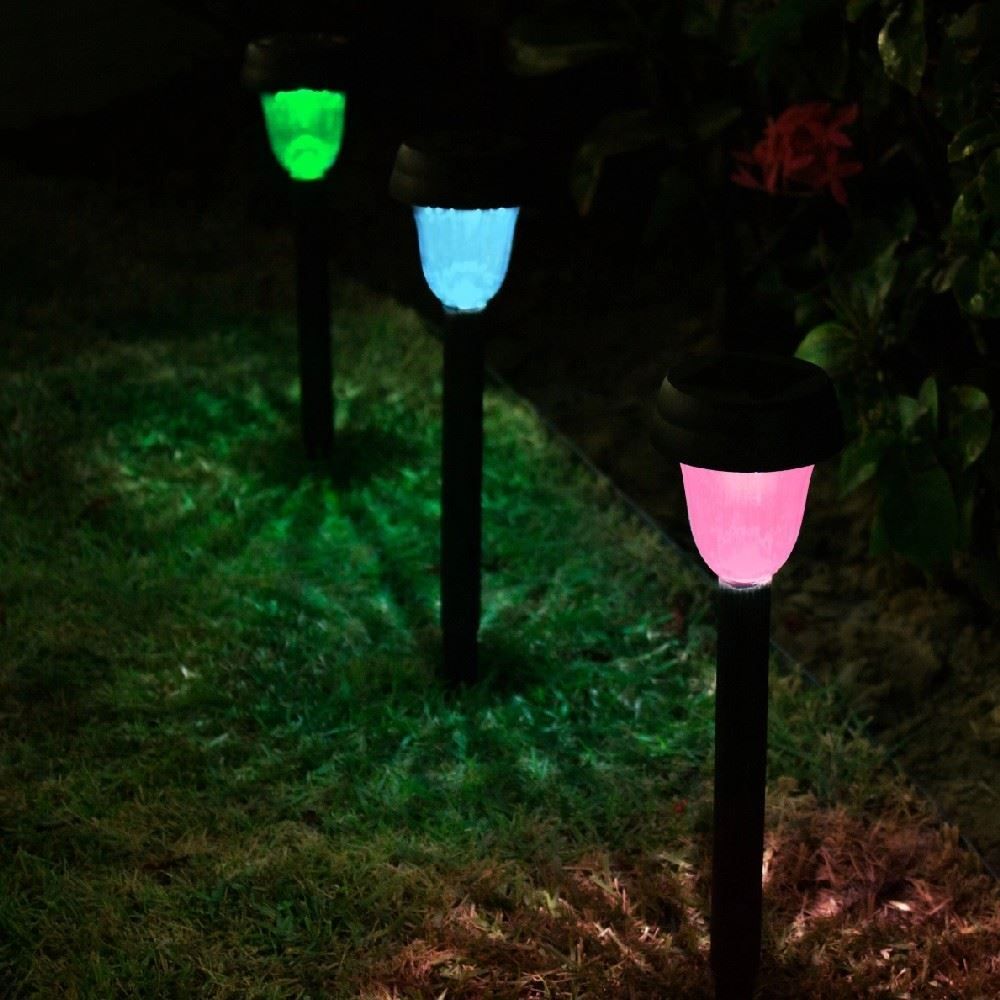 Luminária Solar Balizador Abs Multicolor Decorativo Ecoforce - 18592