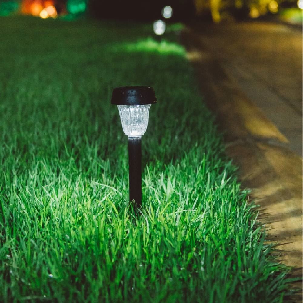 Luminária Solar Balizadora Abs Led Ecoforce - Preto