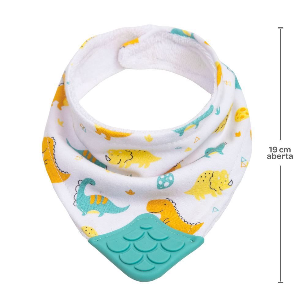 Bandana Com Mordedor Fecho Em Velcro Buba - Verde Claro