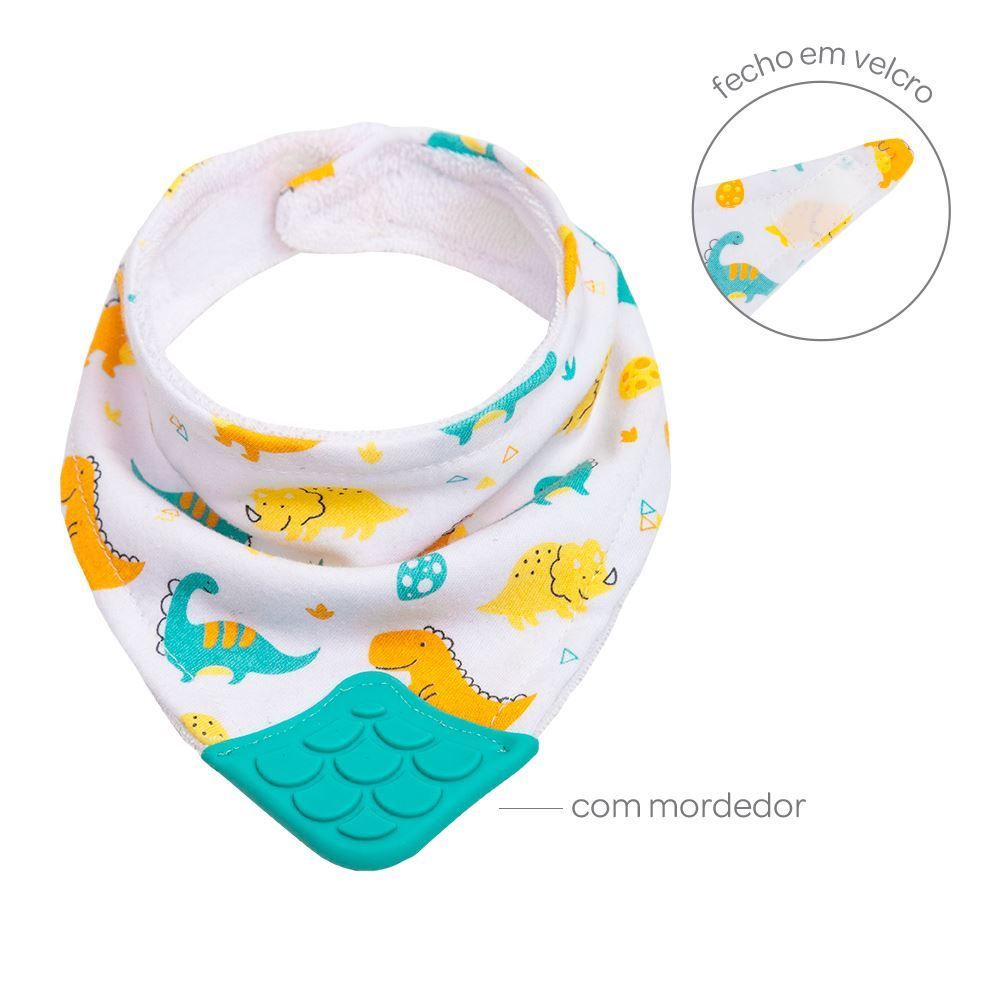 Bandana Com Mordedor Fecho Em Velcro Buba - Verde Claro