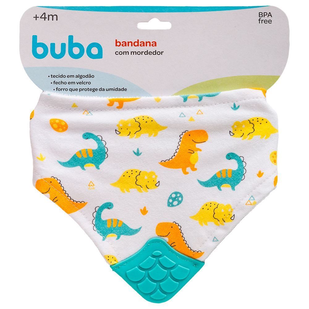 Bandana Com Mordedor Fecho Em Velcro Buba - Verde Claro