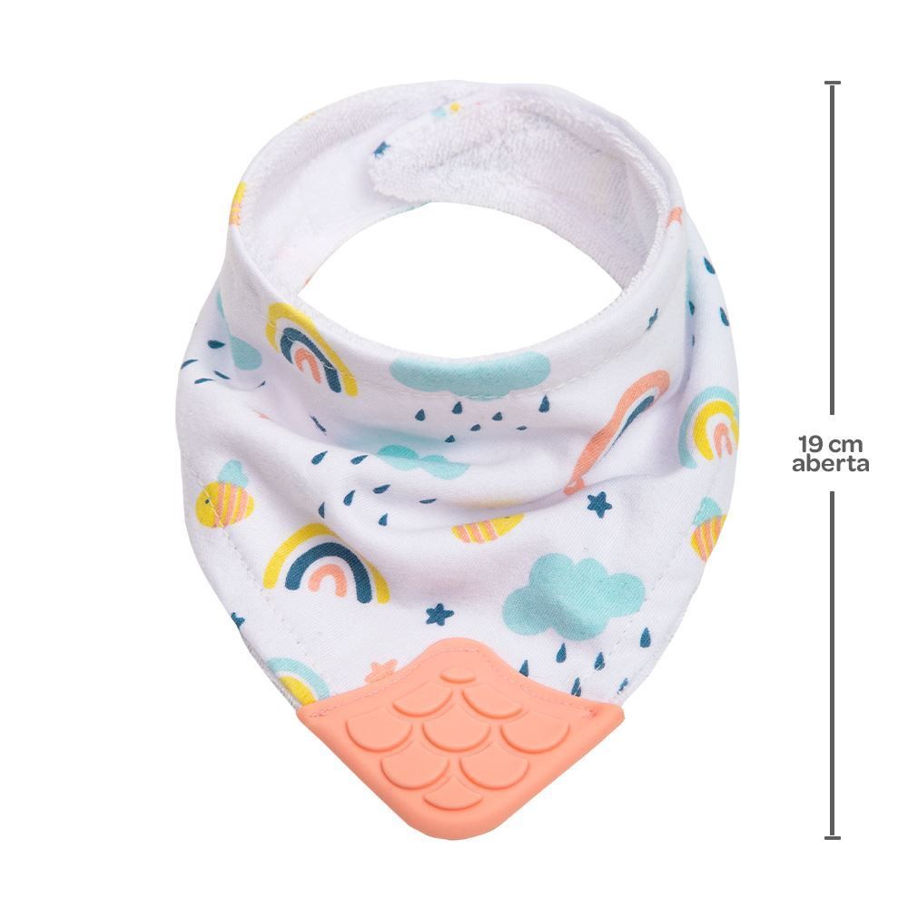 Bandana Com Mordedor Fecho Em Velcro Buba - Rosa Claro