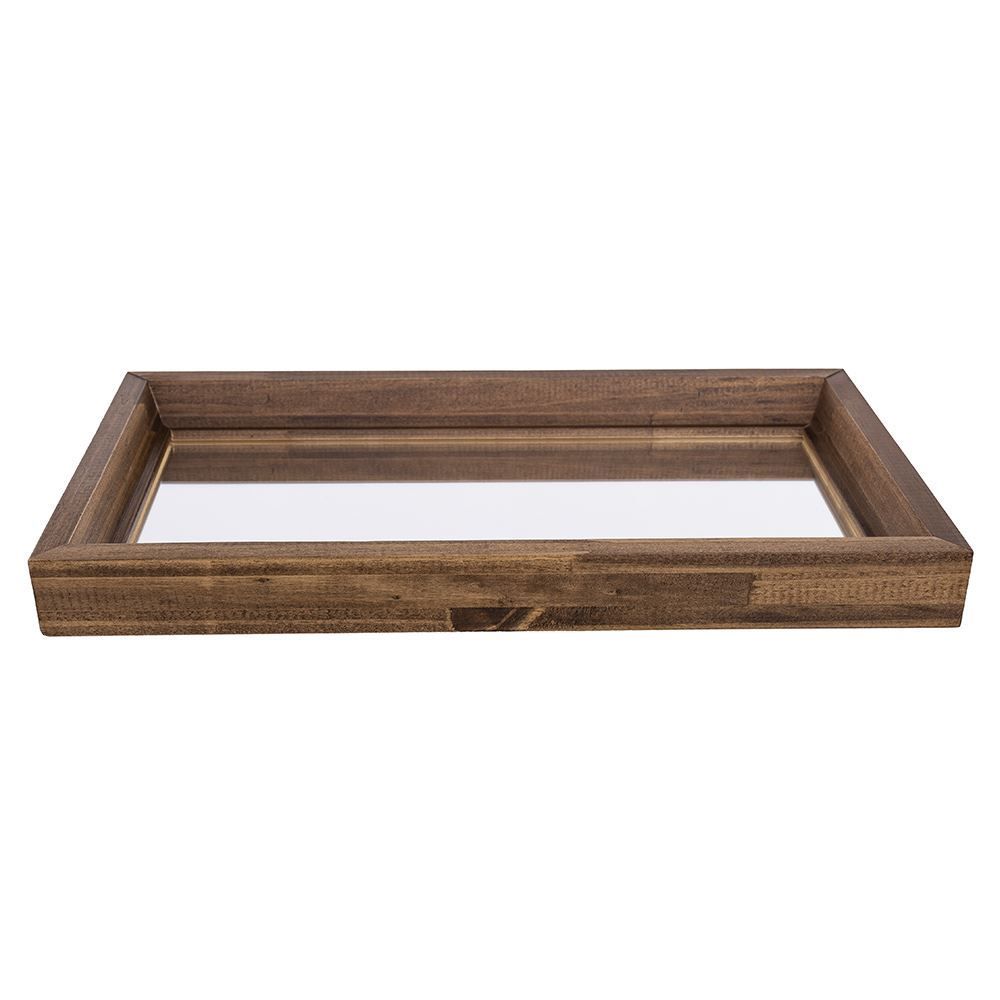 Bandeja Com Espelho Buss & Wessler 15X30cm - Caramelo