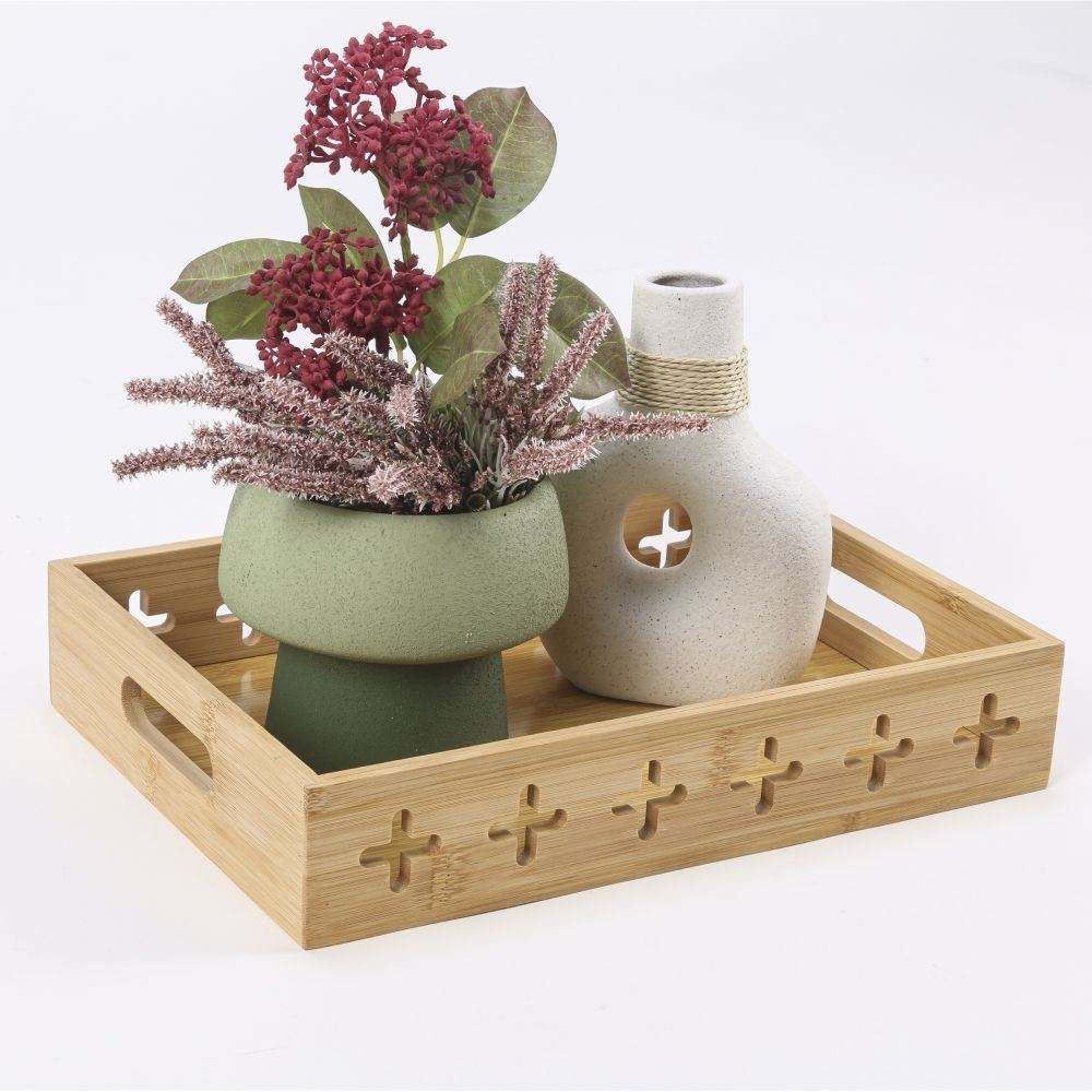 Bandeja De Bambu Com Alça 32Cm Havan Casa - Natural