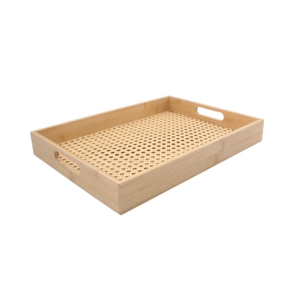 Bandeja De Bambu Retangular Havan Casa - 39Cm