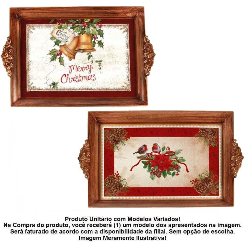 Bandeja Estampada Natalina Moldura Tuut - Sortido