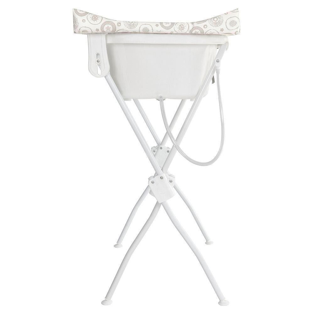 Banheira Com Trocador Estampado Floripa Tutti Baby - Branco Essencial