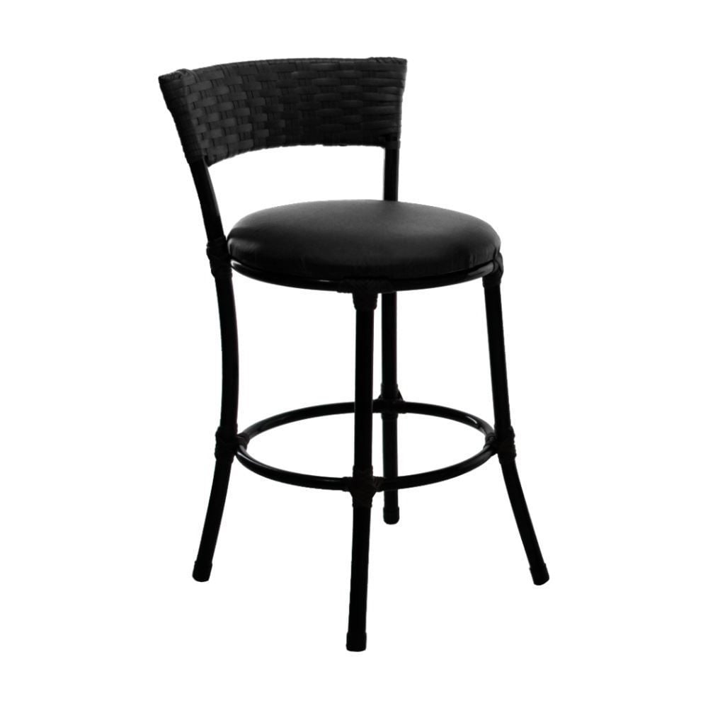 Banqueta Baixa De Ferro 73 Cm Famais - Preto