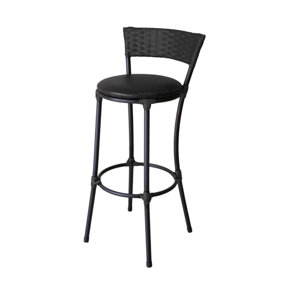 Banqueta Alta De Ferro 94 Cm Famais - Preto