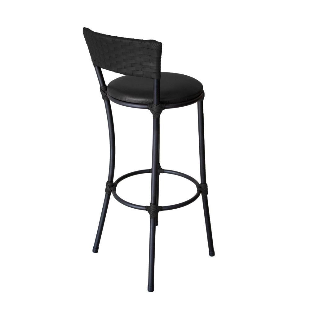 Banqueta Alta De Ferro 94 Cm Famais - Preto