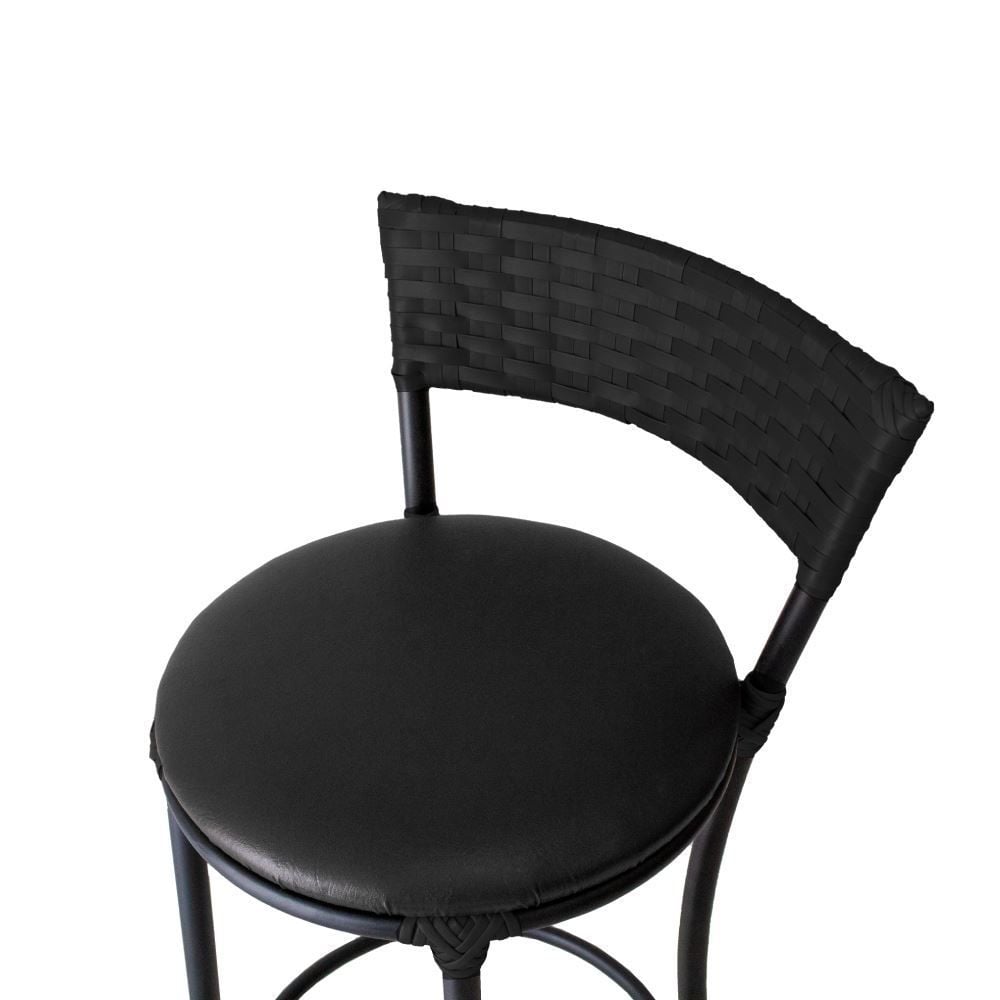 Banqueta Alta De Ferro 94 Cm Famais - Preto