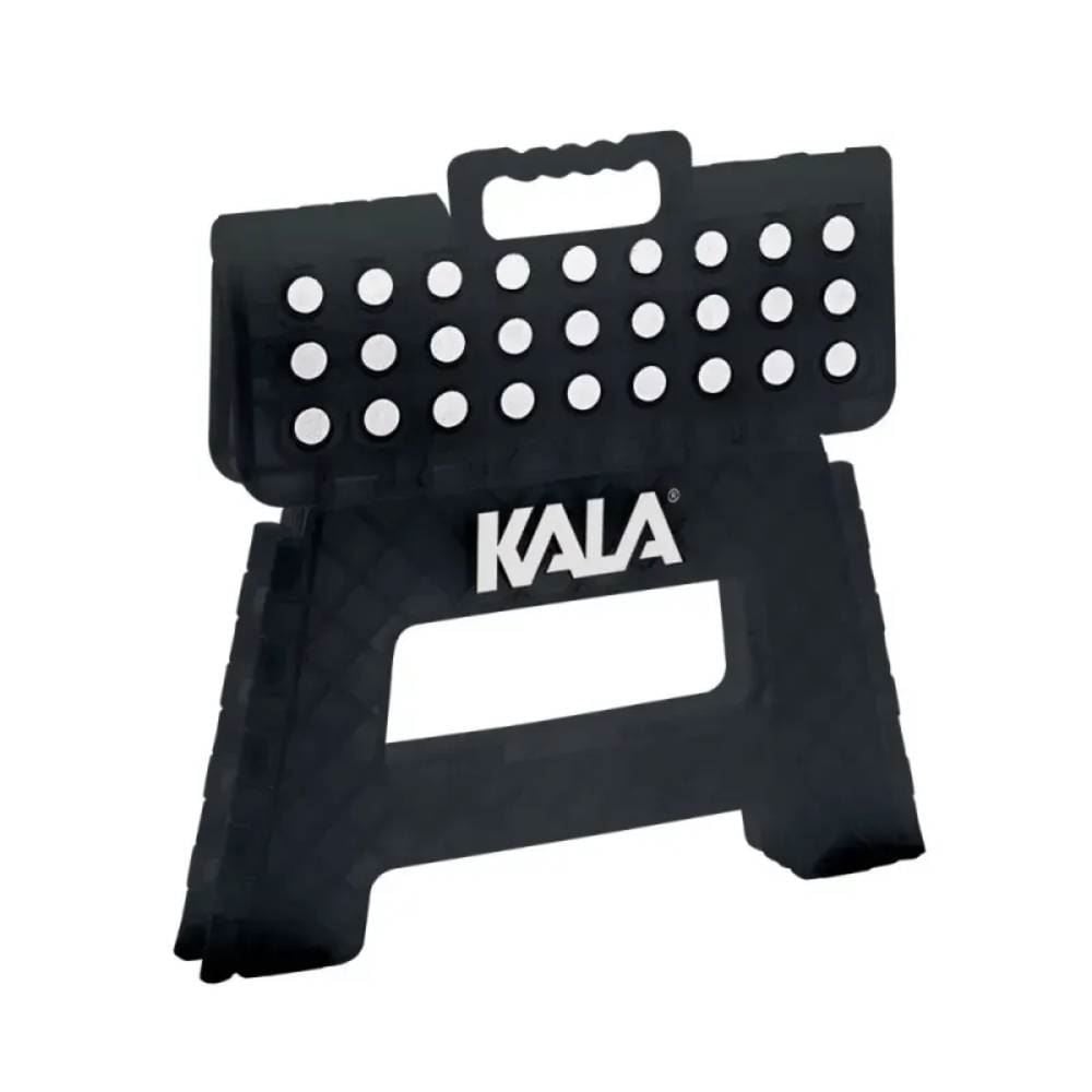 Banqueta De Plástico Kala 22Cm Dobrável - Preto