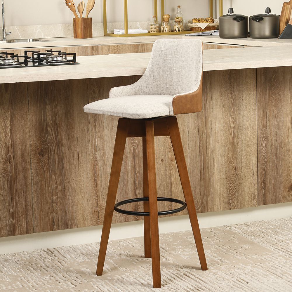 Banqueta Giratória Turim 104 Cm Havan Casa - Off White